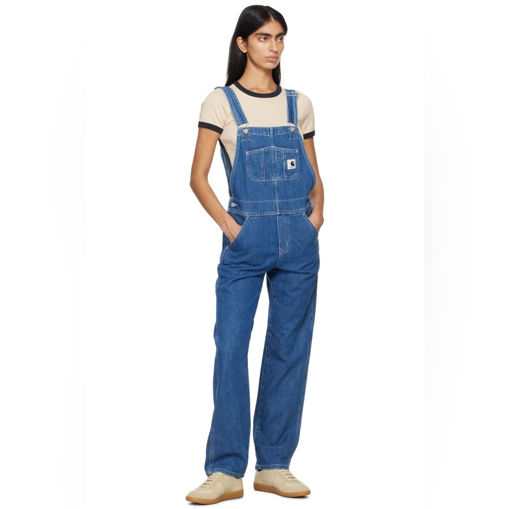 CARHARTT WIP Navy Bib Denim Overalls